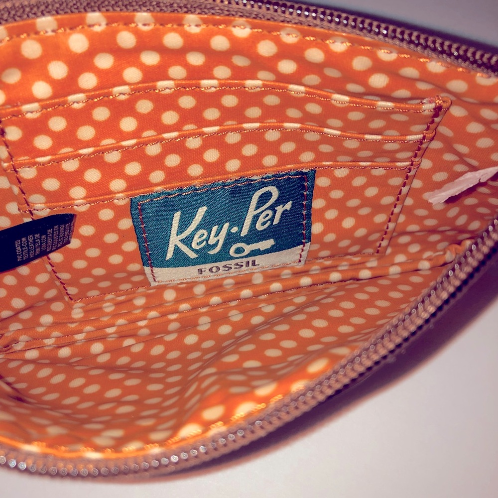 Fossil Multi-Color “Key-Per” Wristlet Clutch Wall… - image 8